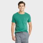 Men's Standard Fit Short Sleeve Crewneck T-shirt - Goodfellow & Co Green