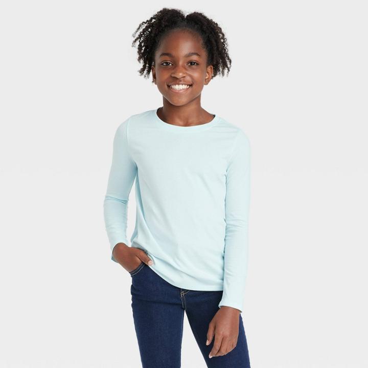 Girls' Long Sleeve T-shirt - Cat & Jack