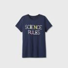 Women's Short Sleeve 'science Rules' Graphic T-shirt - Cat & Jack Navy