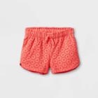 Toddler Girls' Eyelet Pull-on Shorts - Cat & Jack Coral