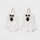 No Brand Halloween Acrylic Ghost Earrings - White