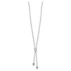 Distributed By Target Women's Popcorn Knot Chain In Sterling Silver With Extender- Gray