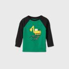 Toddler Boys' Long Sleeve Dig It Graphic T-shirt - Cat & Jack Green