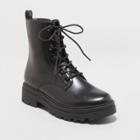 Women's Bridget Combat Boots - A New Day Black