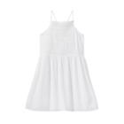 Petitegirls' Crochet Short Dress - Art Class White