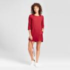 Eclair Women's Front Pocket Shift Dress - Clair Red