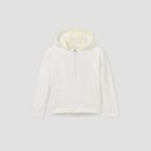 Girls' Fleece 1/4 Zip Sweatshirt - All In Motion Cream