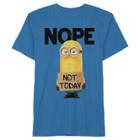 Men's Despicable Me Minions Nope Not Today T-shirt - Royal Blue