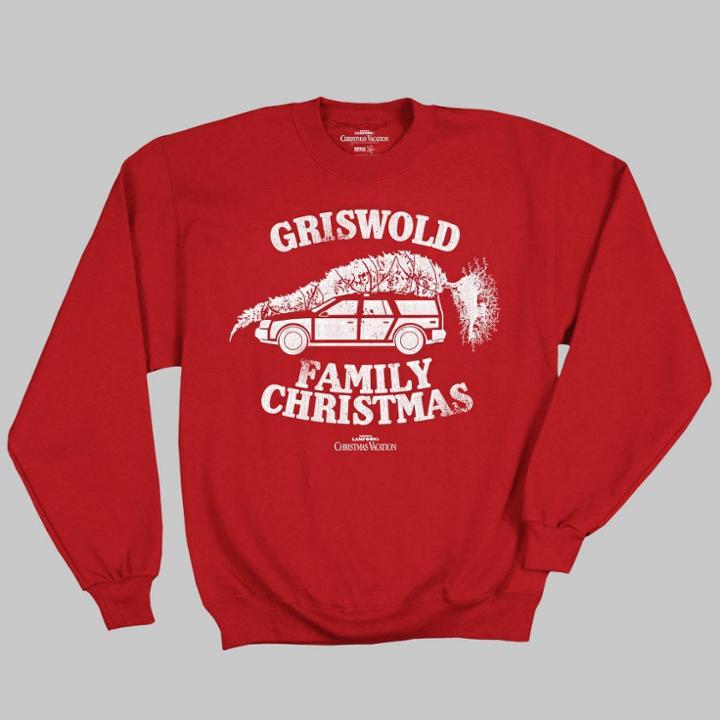 Ripple Junction Men's National Lampoon Christmas Vacation Fleece Pullover Sweater - Red