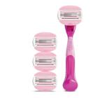 Venus Comfortglide White Tea Scented 3-blade Women's Razor - 1 Handle + 4 Cartridge Refills, Women's
