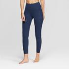 Target Women's Premium High-waisted 7/8 Scallop Leggings - Joylab Navy (blue)