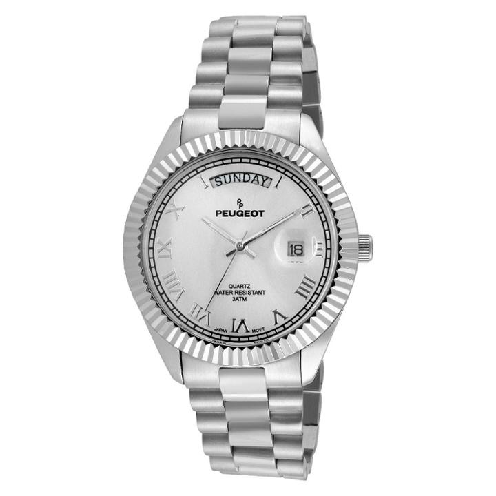 Target Men's Peugeot Coin Edge Bezel Bracelet Watch -