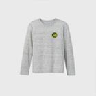 Boys' Long Sleeve 'mountain Patch' T-shirt - Cat & Jack Gray