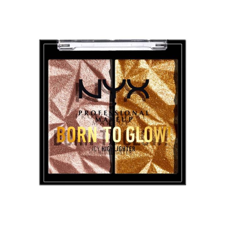 Nyx Professional Makeup Born To Glow Icy Highlighter Duo - Rock Candy