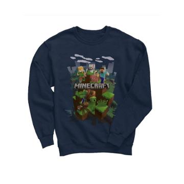 Boys' Minecraft Sweatshirt - Navy Blue