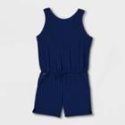 Girls' Stretch Woven Romper - All In Motion Sapphire
