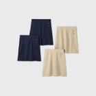 Girls' 4pk Stretch Uniform Knit Skorts - Cat & Jack Khaki/navy Xxl