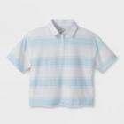 Girls' Boxy Polo T-shirt - Art Class Blue/white