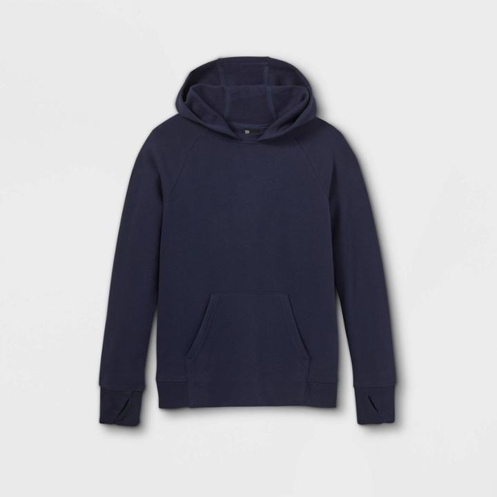 Boys' Fleece Hooded Sweatshirt - All In Motion Navy