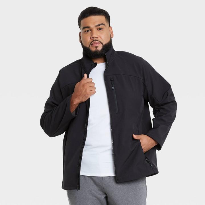 All In Motion Men's Fleece Softshell Jacket - All In