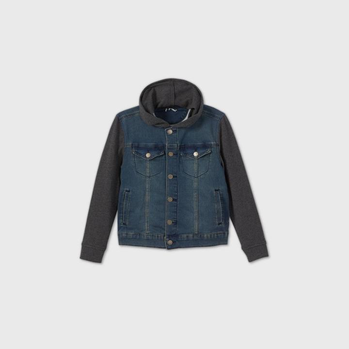 Boys' Long Sleeve Jean Jacket - Art Class Blue