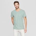 Men's Regular Fit Short Sleeve Novelty V-neck T-shirt - Goodfellow & Co Bracken Fern