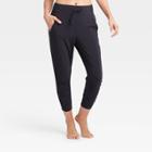 Women's Stretch Woven Ruched Leg Pants 24 - All In Motion Black S, Women's,