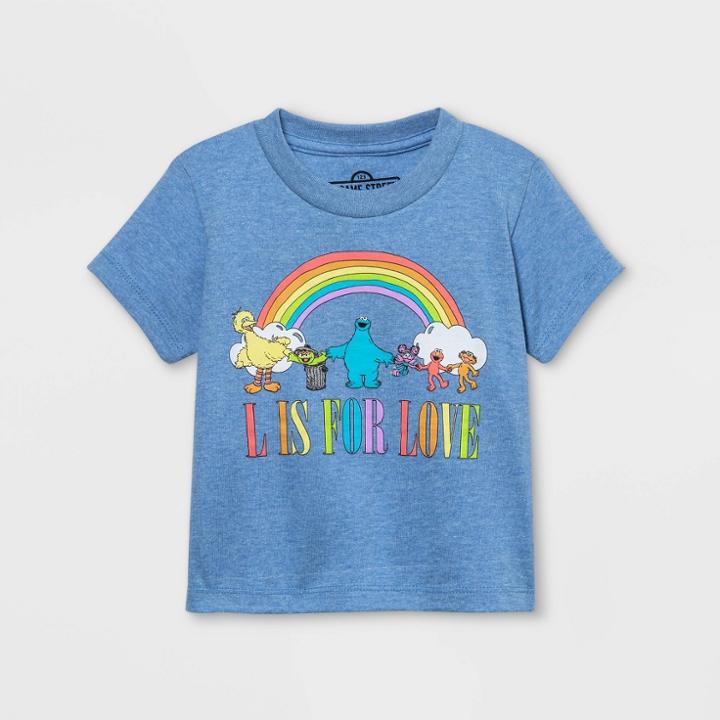 Pride Gender Inclusive Toddler's Sesame Street Short Sleeve T-shirt -