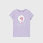 Girls' Short Sleeve Hot Chocolate Monkey Graphic T-shirt - Cat & Jack Lavender Xs, Brown/purple