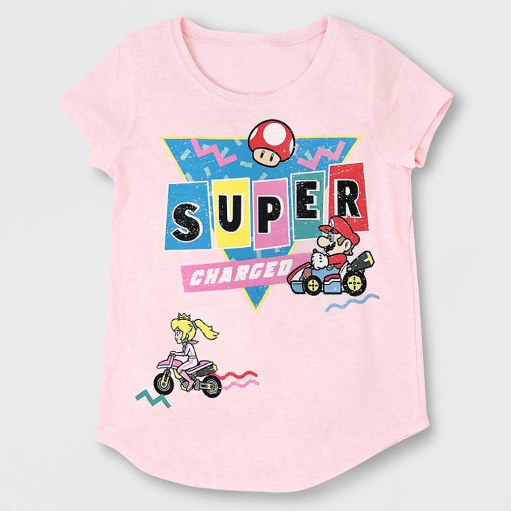 Girls' Super Mario Short Sleeve T-shirt -