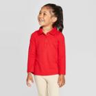 Toddler Girls' Polo Shirt - Cat & Jack Red Pop