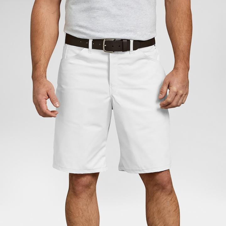 Dickies Men's 10 Painter's Trouser Shorts - White