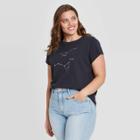 Women's Plus Size Short Sleeve T-shirt - Universal Thread Dark Gray