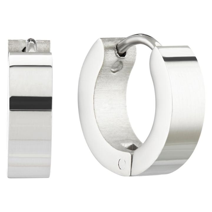 West Coast Jewelry Stainless Steel Polished Hoop Earrings, Women's,