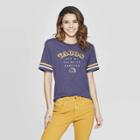 Well Worn Women's Short Sleeve Crew Neck Emotion Tacos T-shirt - Zoe+liv (juniors') - Blue