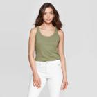 Women's Sleeveless Crewneck Tank Top - Universal Thread Healthy Green