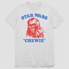 Men's Star Wars Chewbacca Team Chewie Cooper Short Sleeve Graphic T-shirt - White