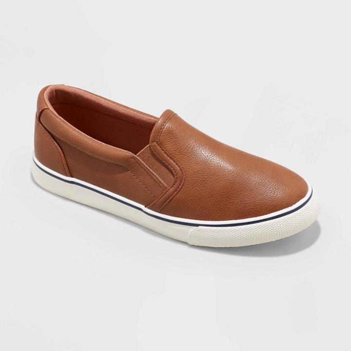 Boys' Slip-on Enzo Apparel Sneakers - Cat & Jack Brown