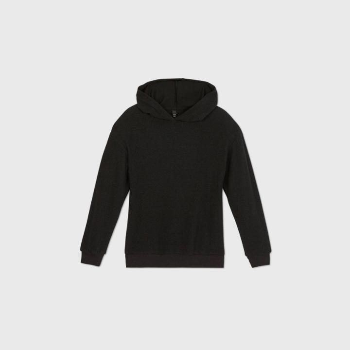 Girls' Brushed Tunic Hoodie - Art Class Black