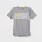 All In Motion Boys' Short Sleeve Chest Striped T-shirt - All In