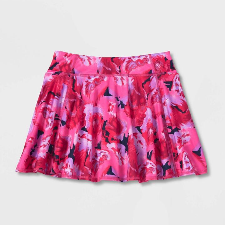 Girls' Knit Performance Skorts - All In Motion Rose Pink