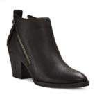 Women's Dv Jameson Wide Width Double Side Zip Booties - Black 10w,