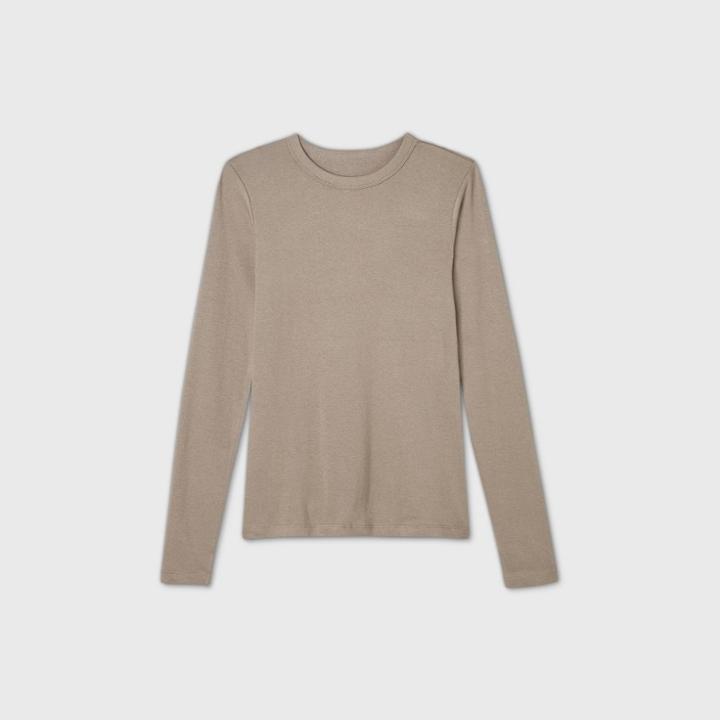 Women's Long Sleeve Fitted T-shirt - A New Day