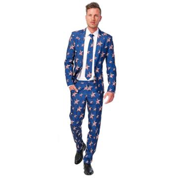 Suitmeister Men's American Flag Suit Costume -