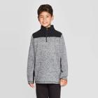 Boys' Fleece 1/4 Zip Sweater - C9 Champion Black Heather Xs, Boy's, Black Grey