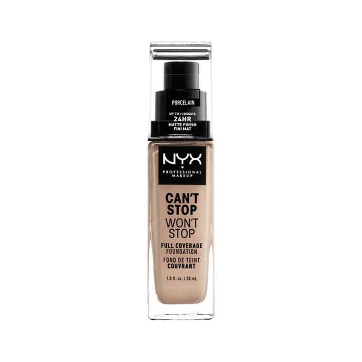 Nyx Professional Makeup Cant Stop Wont Stop Full Coverage Foundation Porcelain
