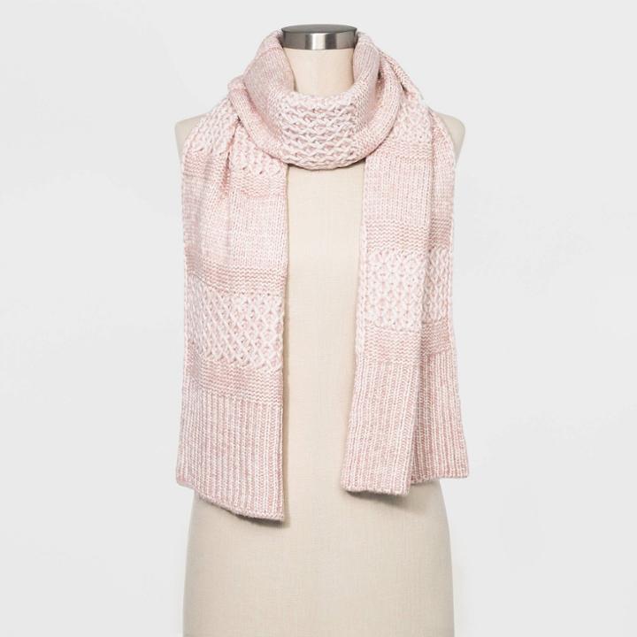 Women's Oblong Scarf - Universal Thread Blush One Size, Women's, Desert Clay