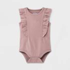 Baby Girls' Mauve Ruffle Bodysuit - Cat & Jack Light Purple Newborn