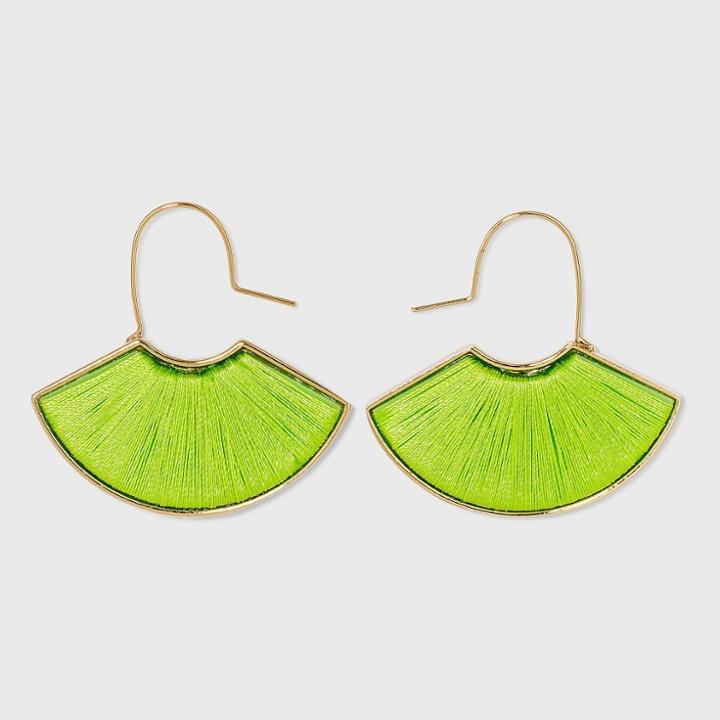 Sugarfix By Baublebar Modern Threader Drop Earrings - Green