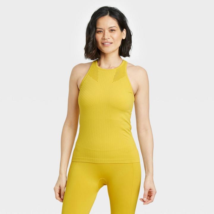 Women's Seamless Tank Top - All In Motion Antique Gold